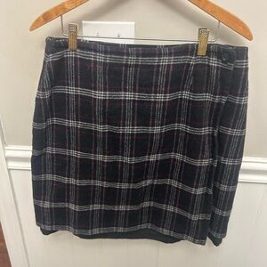 Plaid Black and Purple Women's Kilt